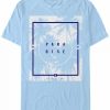 * Fifth Sun Men'S Para Dise Palms Short Sleeve Crew T-Shirt Light Blue Wholesale