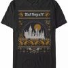 * Fifth Sun Men'S Hufflepuff Sweater Short Sleeve Crew T-Shirt Black New