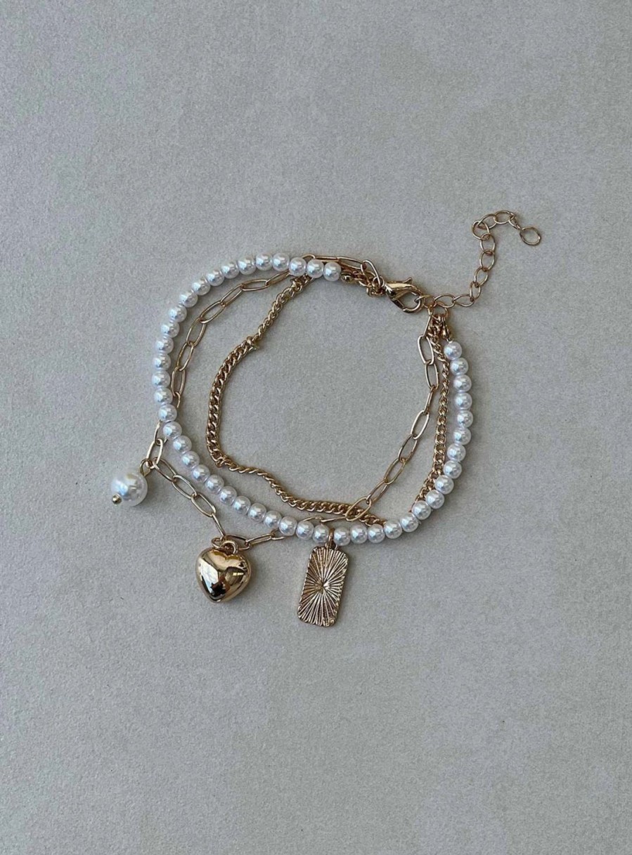 * Princess Polly Daintree Charm Bracelet Gold Online