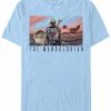 * Fifth Sun Men'S Family Postcard Short Sleeve Crew T-Shirt Light Blue Clearance