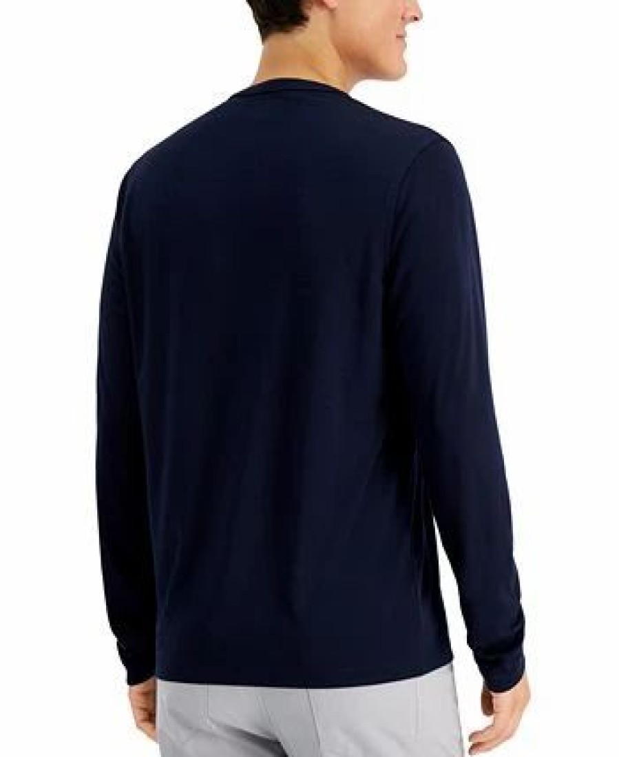 * Alfani Men'S Alfatech Solid Henley, Created For Macy'S Hot