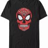 * Fifth Sun Marvel Men'S Spider-Man Sugar Skull Big Face Mask Short Sleeve T-Shirt Black Clearance