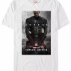 * Fifth Sun Marvel Men'S Captain America The First Avenger Short Sleeve T-Shirt White New