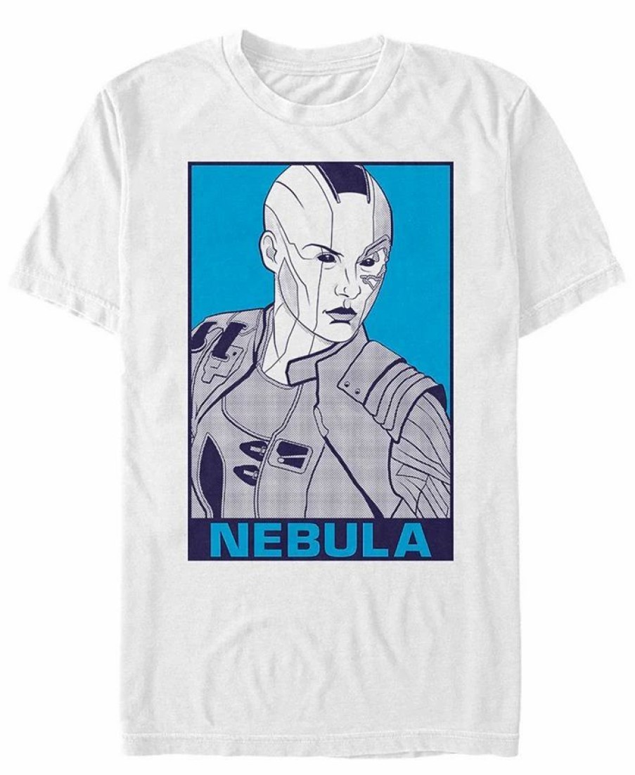 * Fifth Sun Marvel Men'S Avengers Endgame Nebula Pop Art Poster, Short Sleeve T-Shirt White Clearance