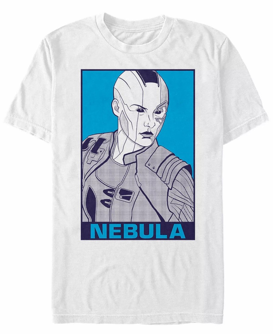 * Fifth Sun Marvel Men'S Avengers Endgame Nebula Pop Art Poster, Short Sleeve T-Shirt White Clearance