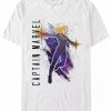 * Fifth Sun Marvel Men'S Captain Marvel Galaxy Painted Short Sleeve T-Shirt White Wholesale