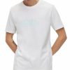 * Hugo Ugo Boss Men'S Dastillo Signature Logo T-Shirt, Created For Macy'S White New